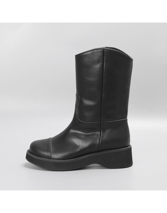 루시크루 컨투어 플랫폼 부츠 LC731_5cm 블랙 착용컷