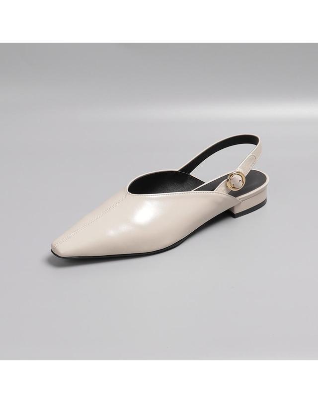 루시크루 스틸레토 슬링백 펌프스 LC370 2cm 블랙 착용컷