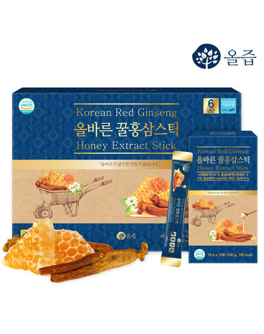 [선물추천] 올바른 꿀홍삼스틱 10g x 30포 쇼핑백 증정