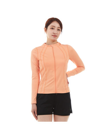 [아레나수영복] 세이디 레저 집업 래쉬가드 세트 A4BL1PS71COR