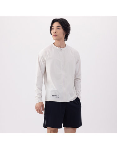 [아레나수영복] 애쉬 레저 집업 래쉬가드 세트 A4BM1PC71GRY