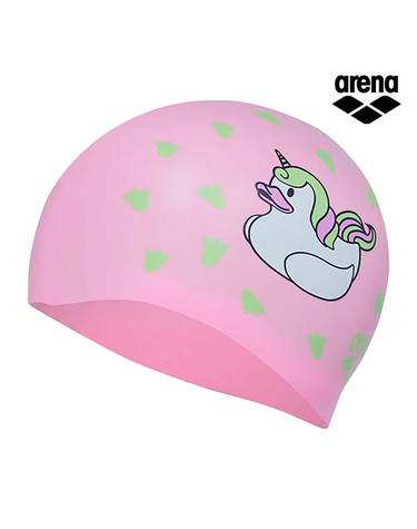 [아레나수영복] 해피덕 롱헤어 실리콘수모 A4AC1AC09PNK
