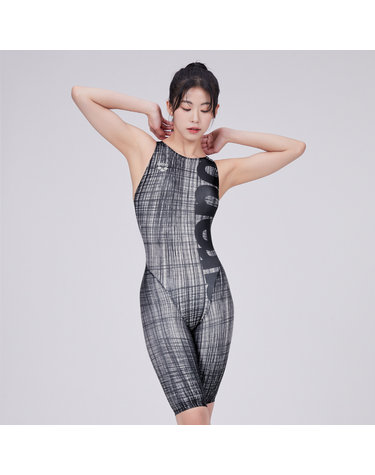[아레나수영복] 제로 선수 4부 반신 레이서백 A4SL1CE06BLK