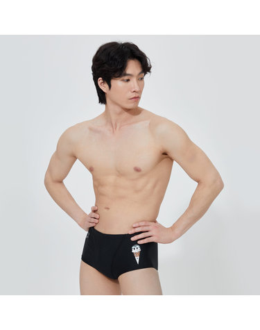 [아레나수영복] 크림 숏사각 A4SM1MQ04BLK