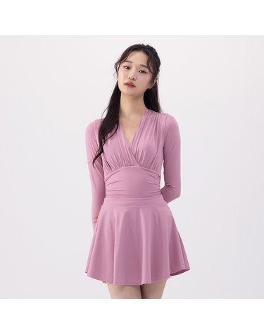 [아레나수영복] 카리나 레저 원피스 세트 A4SL1SO03PNK