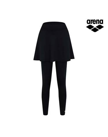 [아레나수영복] 에브리데이 레저 9부 레깅스스커트 A4BL1PW08BLK