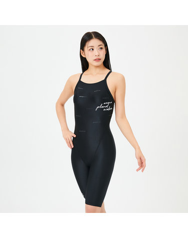 [아레나수영복] 샤이니 4부 반신 수퍼플라이백 A4BL1LH01BLK
