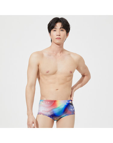 [아레나수영복] 글램 선수 숏사각 A4BM1CQ03WHT