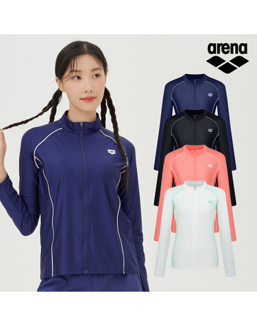 [아레나수영복] 엑티브 릴렉스핏 집업 래쉬가드 색상 택1 A4BL1QR48