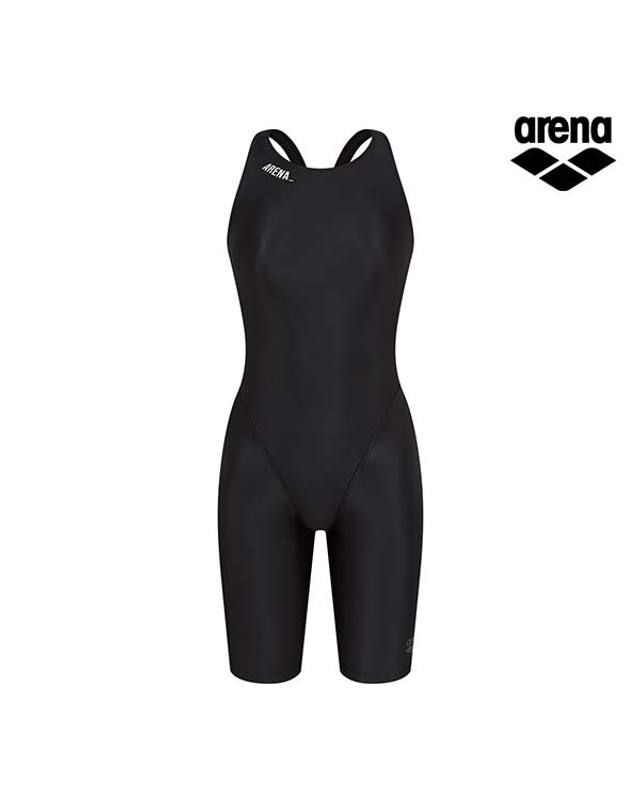 아레나 [아레나수영복] 라운딩 선수 4부 반신 레이서백 A4FL1CE02BLK 착용컷