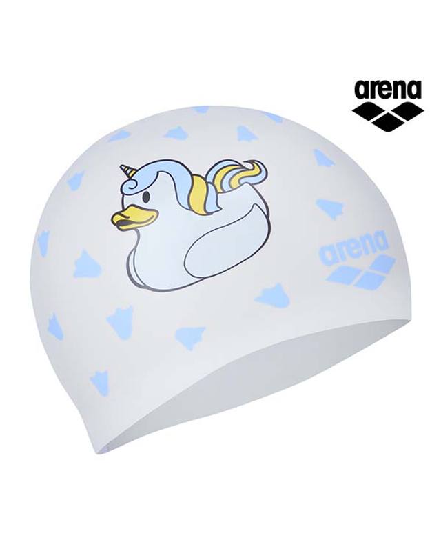아레나 [아레나수영복] 해피덕 롱헤어 실리콘수모 색상 택1 A4AC1AC09 착용컷