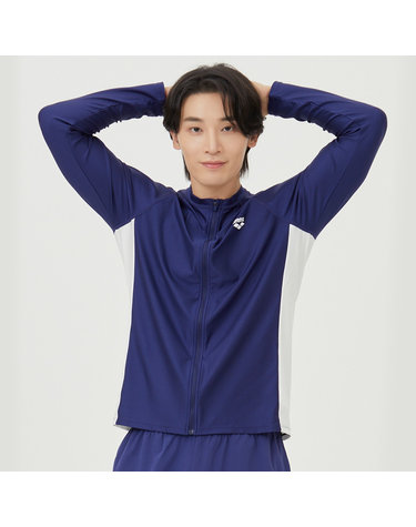 [아레나수영복] 남성 엑티브 릴렉스핏 집업 래쉬가드 A4BM1RR49DPL
