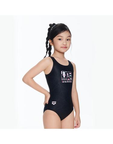 [아레나수영복] 토이랜드 아동 원피스 U백A5SG1GO01BLK