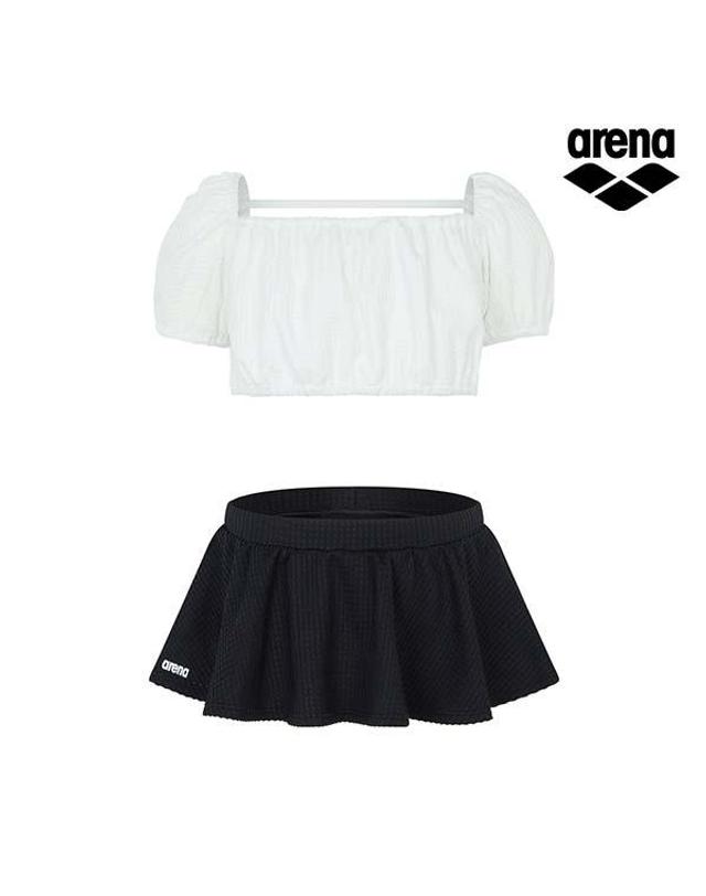아레나 [아레나수영복] 아일린 아동 비키니 세트 A5BG1GM33OWT 착용컷