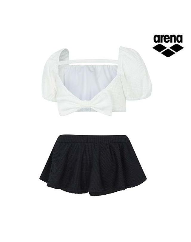 아레나 [아레나수영복] 아일린 아동 비키니 세트 A5BG1GM33OWT 착용컷