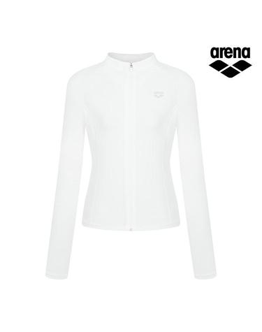 아레나 코어 여성 레귤러핏 집업 래쉬가드 A6BL1QR41WHT