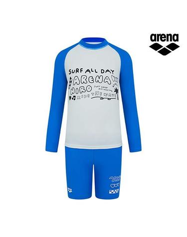 ARENA x HIRO 아동 레저 집업 래쉬가드 세트 A4FB1BS91BLU