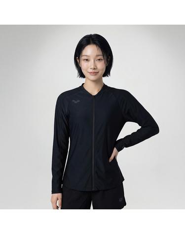 아이스핏 여성 라이트 집업 래쉬가드 A6BL1QR22BLK