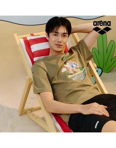 ARENA x 전황일 유니 오버핏 숏슬리브 래쉬가드 A6BC1RR92MCA