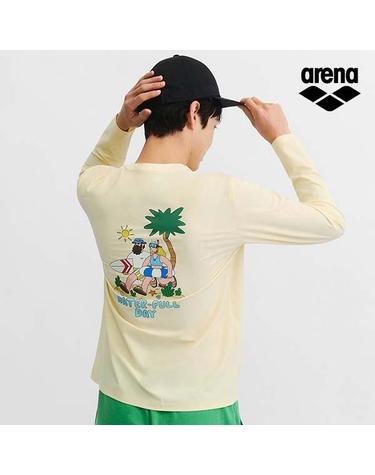 ARENA x 전황일 남성 루즈핏 래쉬가드 A6BM1RR95LYL