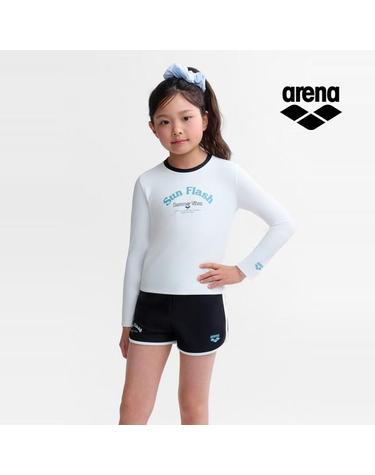 그래픽데이 여아동 래쉬가드 A6BG1GC25WHT