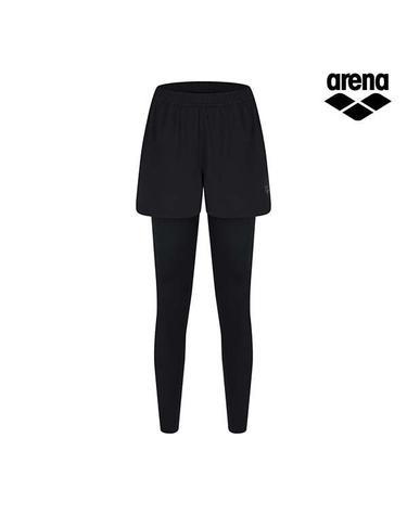 [아레나수영복] 리나 여성 투인원 레깅스 팬츠 A6BL1QL21BLK
