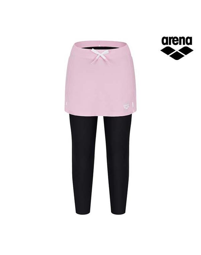 아레나 [아레나수영복] 버블 9부 레깅스 스커트 A6BG1GE01PNK 착용컷