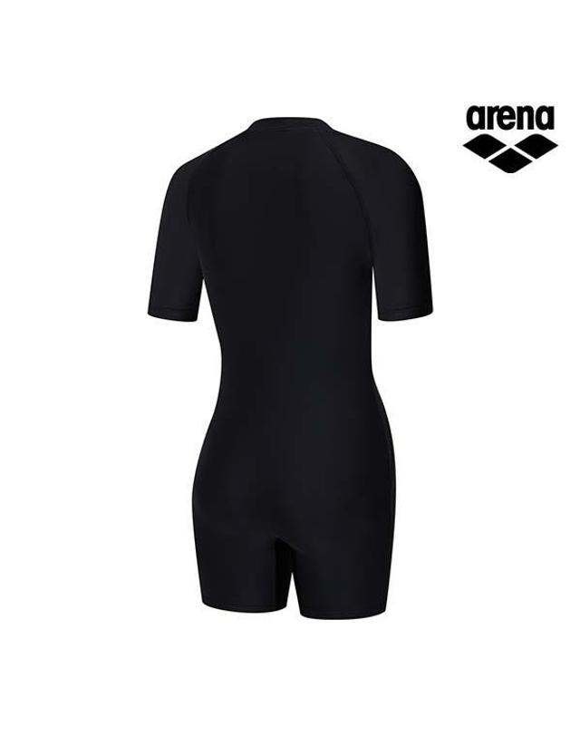 아레나 웨이브 스프린트 여성 3부 반신 슈트 A6BL1LI06BLK 착용컷