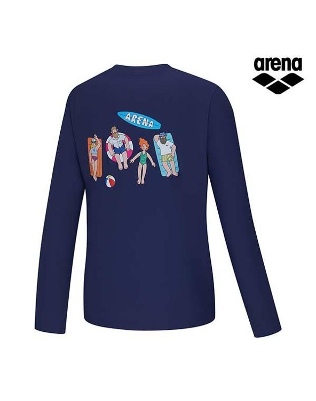 아레나 ARENA x 전황일 여성 래쉬가드 A6BL1QR91NVY 착용컷