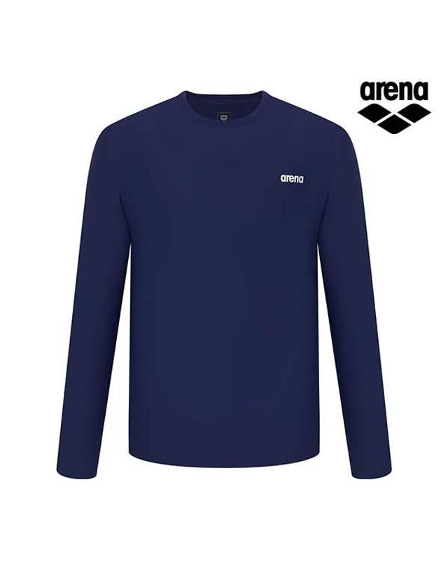 아레나 ARENA x 전황일 남성 루즈핏 래쉬가드 A6BM1RR95NVY 착용컷