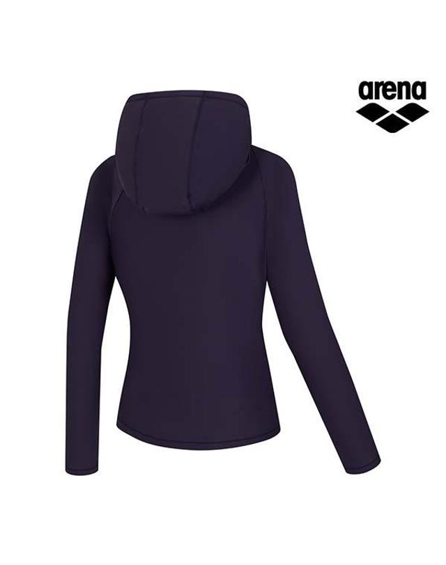 아레나 아이스핏 여성 후디 래쉬가드 A6BL1QR23DPL 착용컷