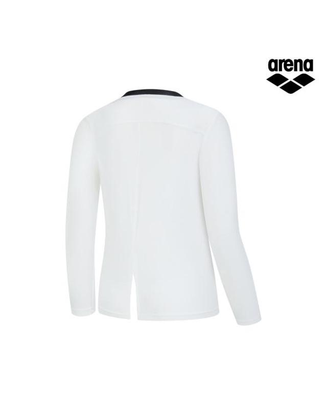 아레나 그래픽데이 여아동 래쉬가드 A6BG1GC25WHT 착용컷