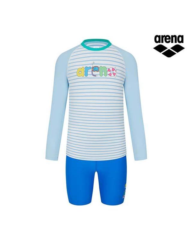 아레나 ARENA x 전황일 남아동 3PCS 래쉬가드 세트 A6BB1BS91LBL 착용컷
