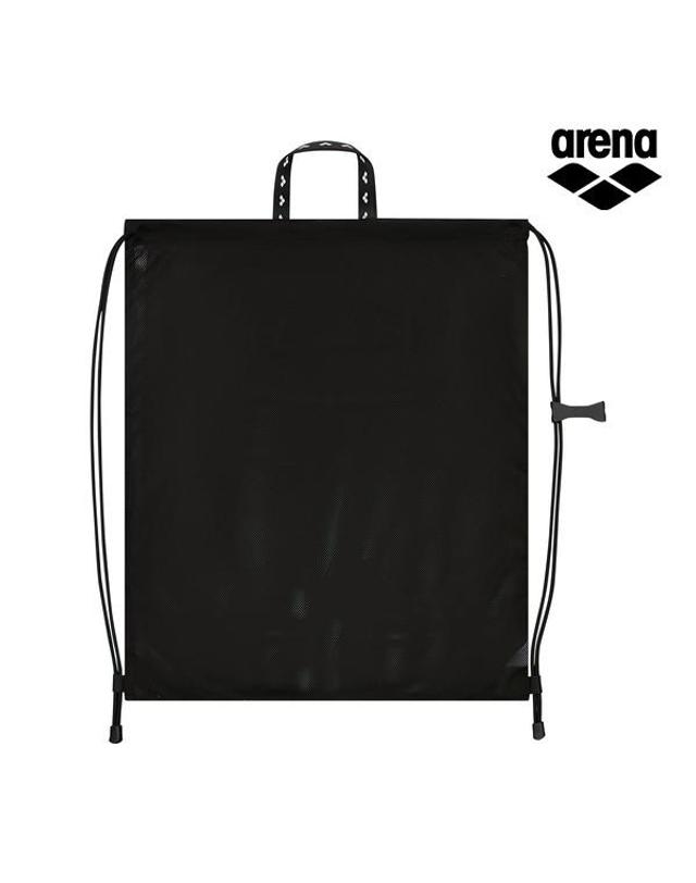 아레나 소프트 메쉬 스트링 백팩 3L A6AC1AB66BLK 착용컷