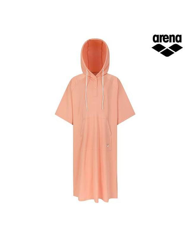 아레나 그래픽데이 유니 메쉬 판초 A6BM1OG24ORG 착용컷