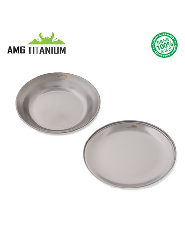 AMG티타늄 접시 플레이트 SET 티타늄접시 캠핑 백패킹 AMG TITANIUM