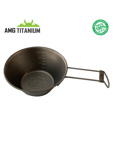 AMG티타늄 티탄 폴딩 시에라컵 230ML 접이식시에라컵 캠핑용품 백패킹 등산용품 AMG TITANIUM