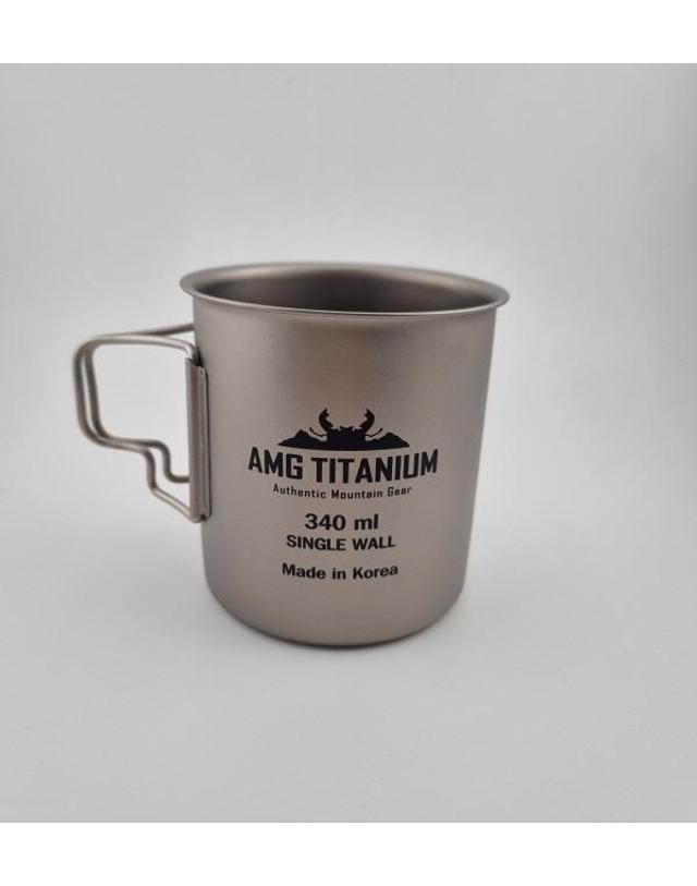 에이엠지티타늄 AMG티타늄 코펠(1L/케이스포함) 싱글컵(220ml/320ml/450ml) SET 케이스포함 캠핑 백패킹 AMG TITANIUM 착용컷