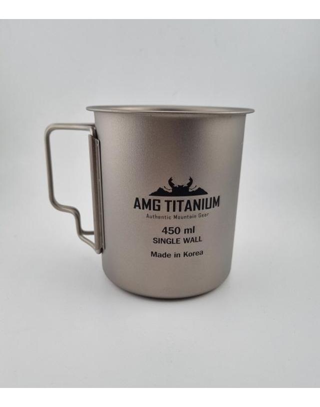 에이엠지티타늄 AMG티타늄 코펠(1L/케이스포함) 싱글컵(220ml/320ml/450ml) SET 케이스포함 캠핑 백패킹 AMG TITANIUM 착용컷