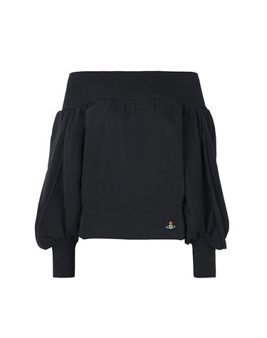 비비안웨스트우드 26FW 블랙 ORB 진가라 스웨트셔츠 1I01001H J00AS N401