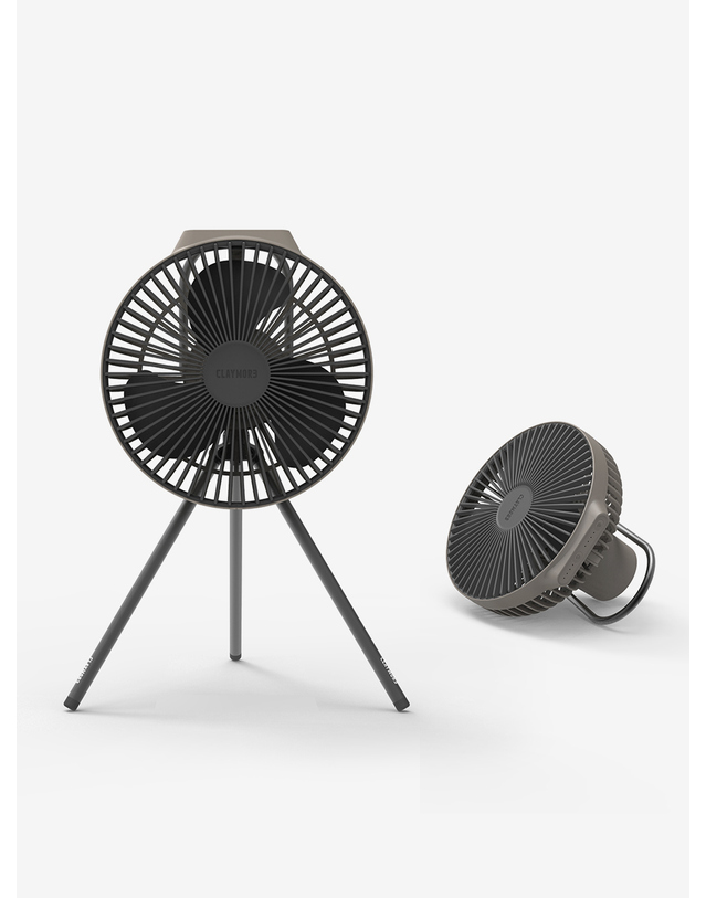 크레모아 크레모아 V600+ 웜그레이 무선 캠핑 선풍기 써큘레이터 타프팬 착용컷