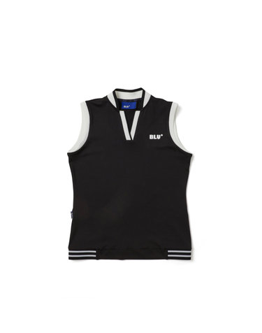 [BLUDOT] COLOR MATCHING SLEEVELESS_BK