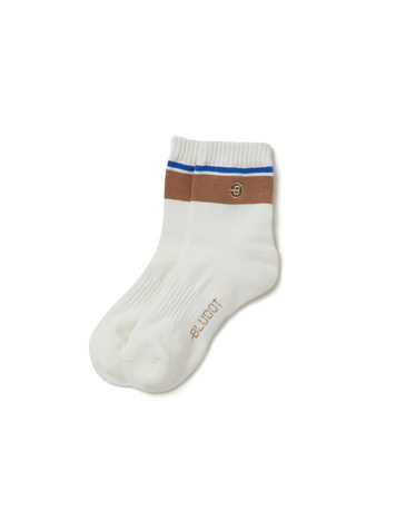 [BLUDOT] DASH B POINT SOCKS_WH