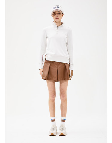 [BLUDOT] ECO LEATHER HALF PANTS_CM