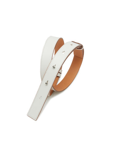 블루닷 [BLUDOT]LEATHER BELT_WH