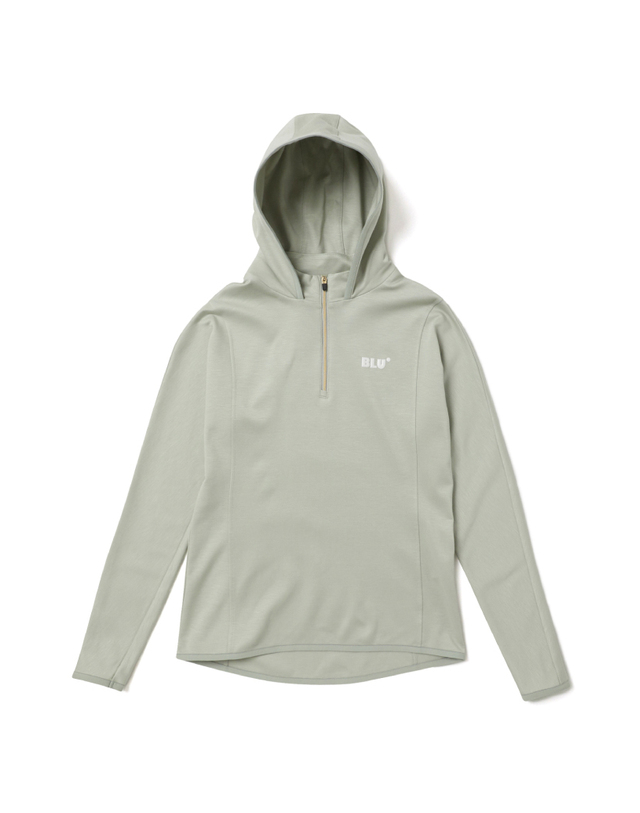 블루닷 [BLUDOT] ROUNDING HOODIE_GN 착용컷