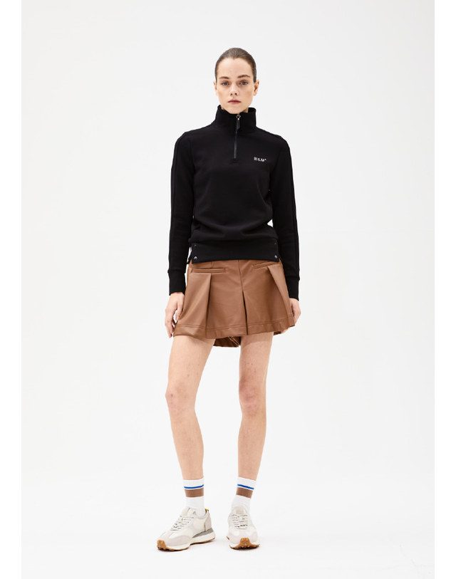 블루닷 [BLUDOT] SOFT VOLUME TEE_BK 착용컷