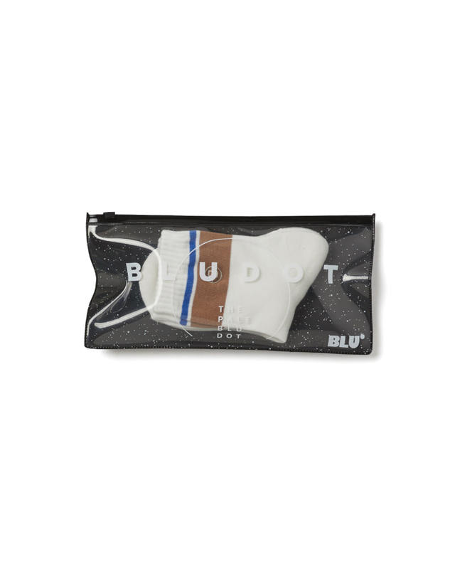 블루닷 [BLUDOT] DASH B POINT SOCKS_WH 착용컷