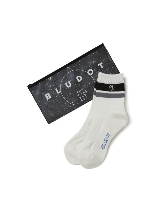 블루닷 [BLUDOT] DASH B MODERN SOCKS_WH 착용컷