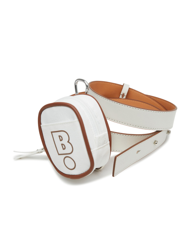 블루닷 [BLUDOT]LEATHER BELT_WH 착용컷